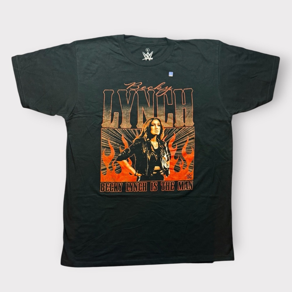 WWE Becky Lynch The Man Graphic T-Shirt Black Ripple Junction Hot Topic Large